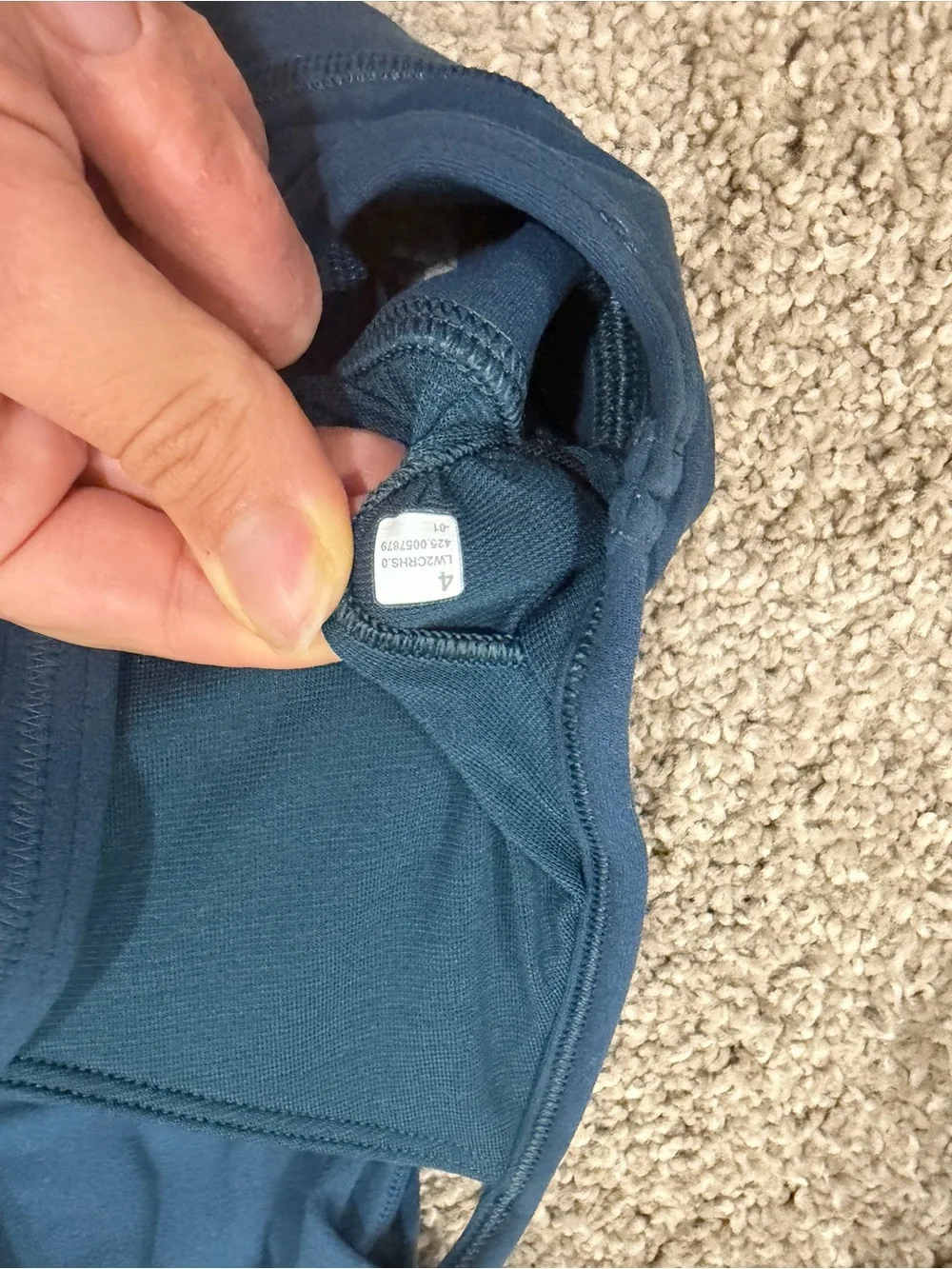 lululemon Indochine Blue High-Rise Align Leggings and Power Y Bra Matching Set 4